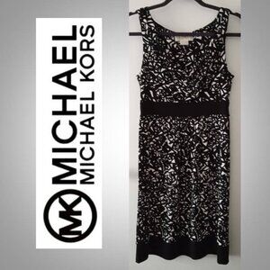 Michael Kors sleeveless dress size small black white